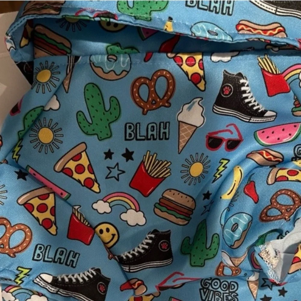 Blue Dog Clothing with Playful Design - Picture 10 of 10